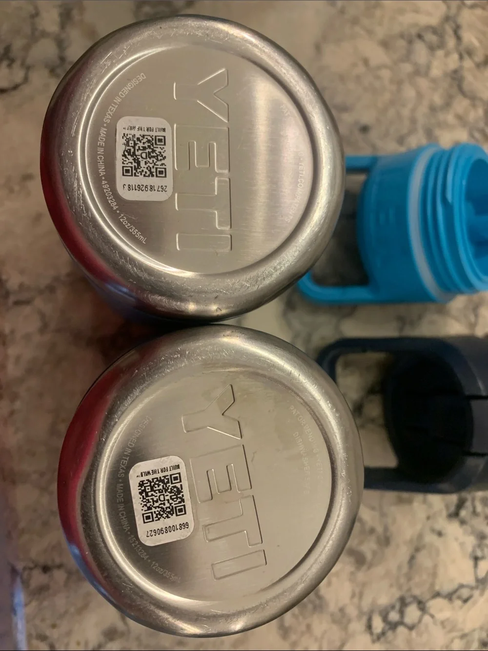 Yeti Personalized Jack Blue and Navy Travel Bottles